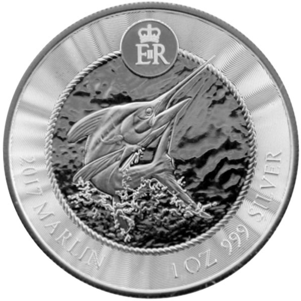 1 Oz Silber - Cayman Islands - Marlin 2017
