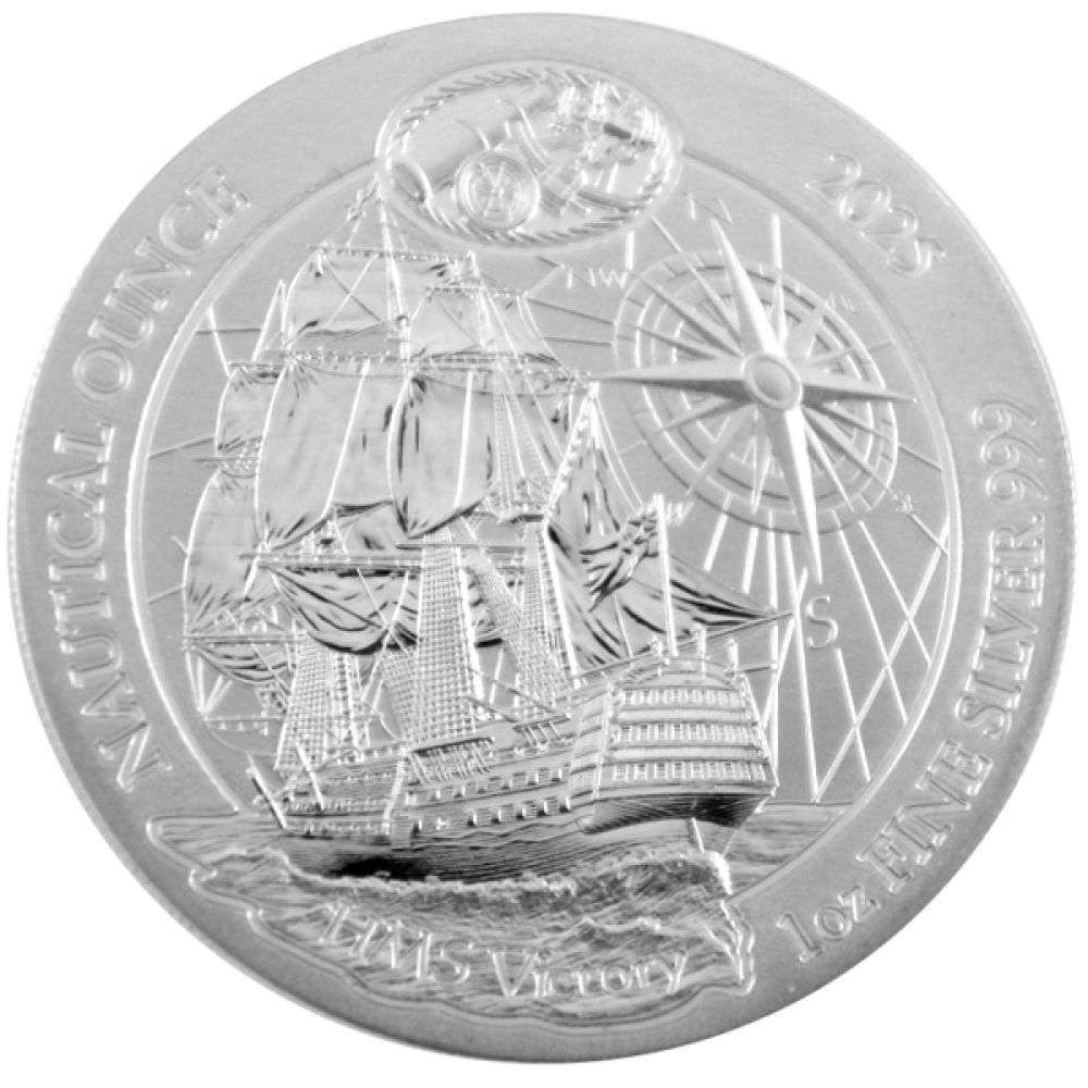 1 Oz Silber - Ruanda - Nautical Ounce: HMS Victory 2025
