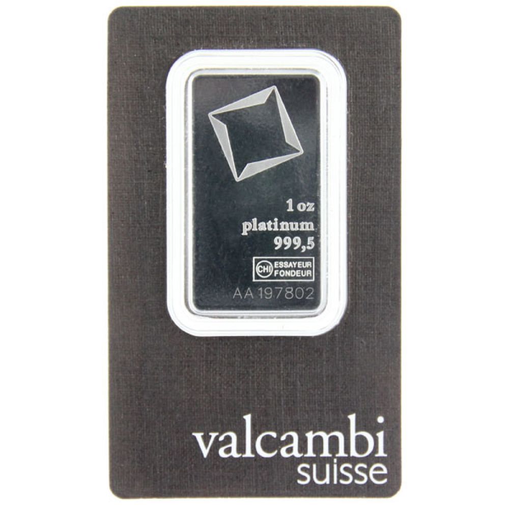 1 Oz Platinbarren Valcambi
