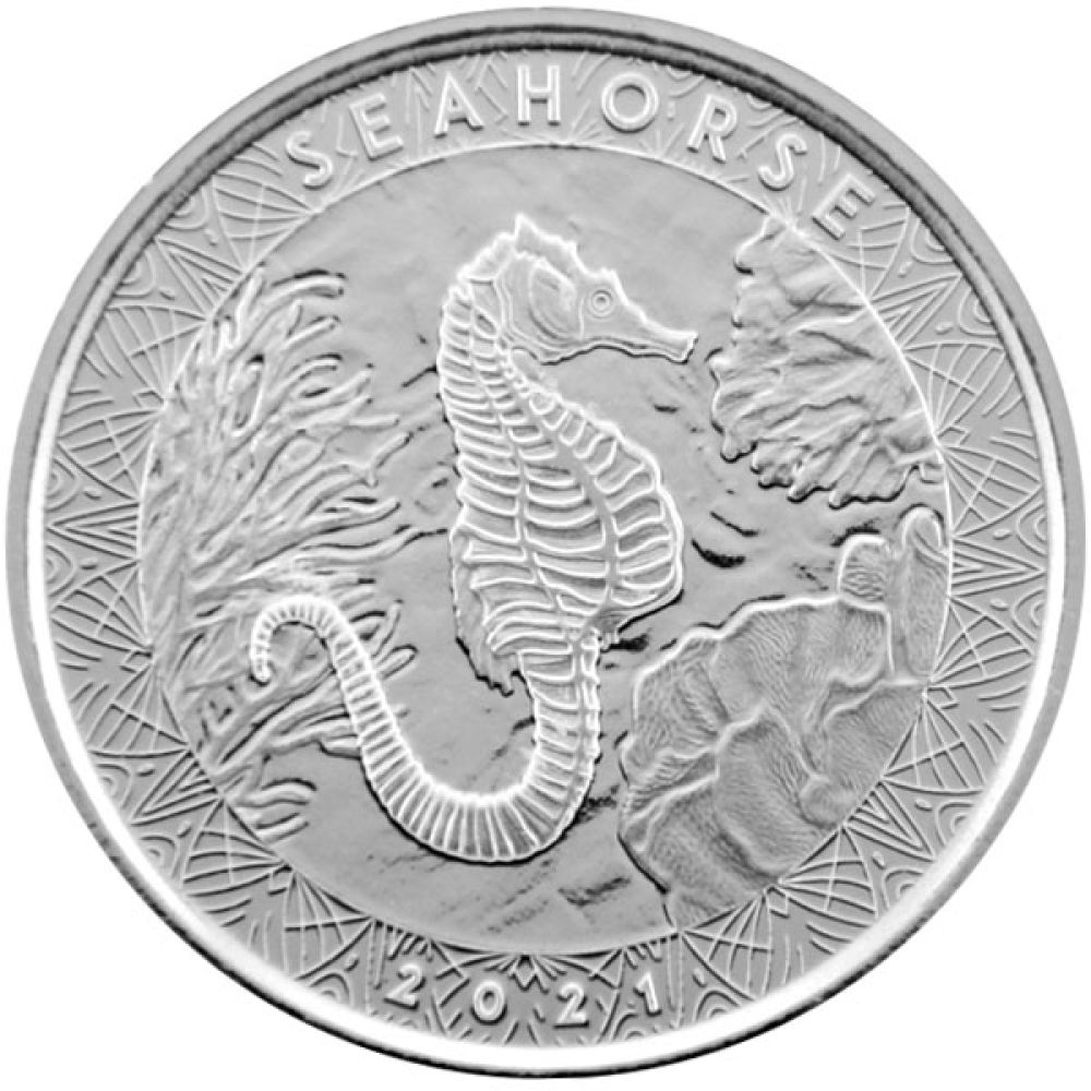 1 Oz Silber - Samoa - Seepferdchen 2021