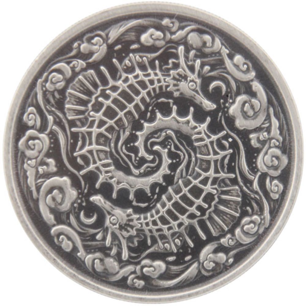 1 Oz Silber - Samoa - Seepferdchen 2024 Antik finish