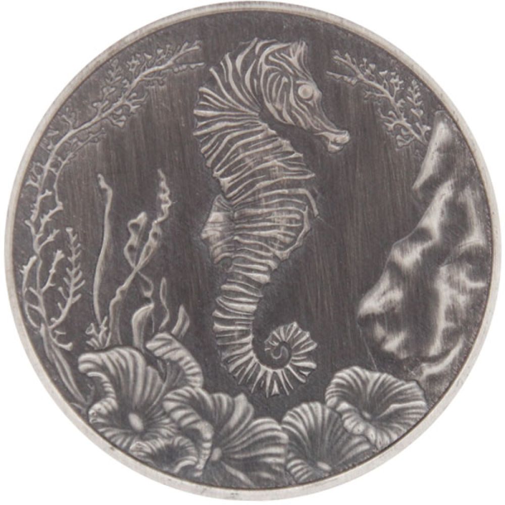 1 Oz Silber - Samoa - Seepferdchen 2025 Antik finish