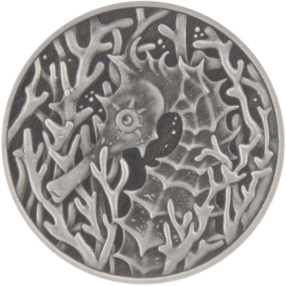 1 Oz Silber - Samoa - Seepferdchen 2026 Antik finish