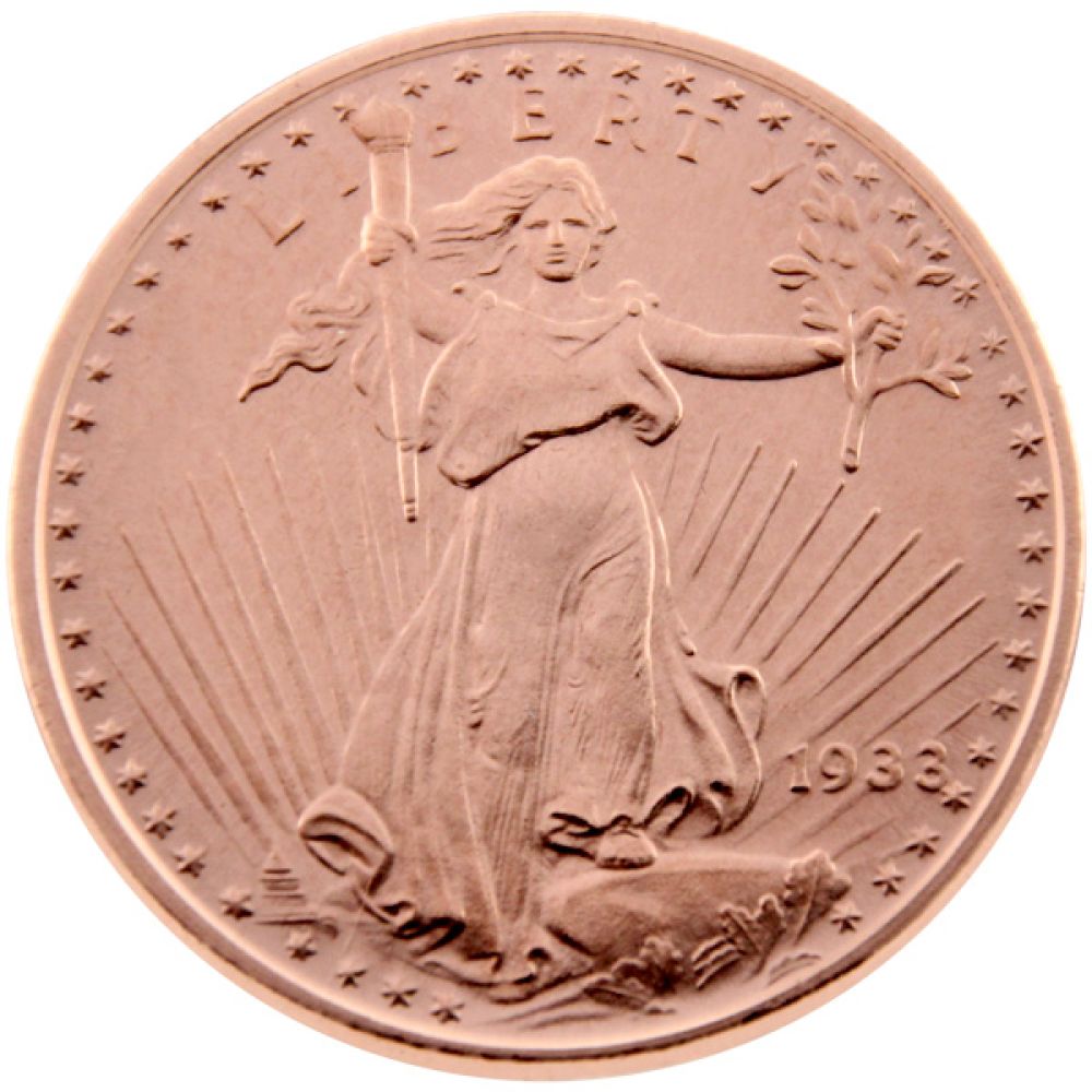 1 AVDP Unze Kupfer - St. Gaudens