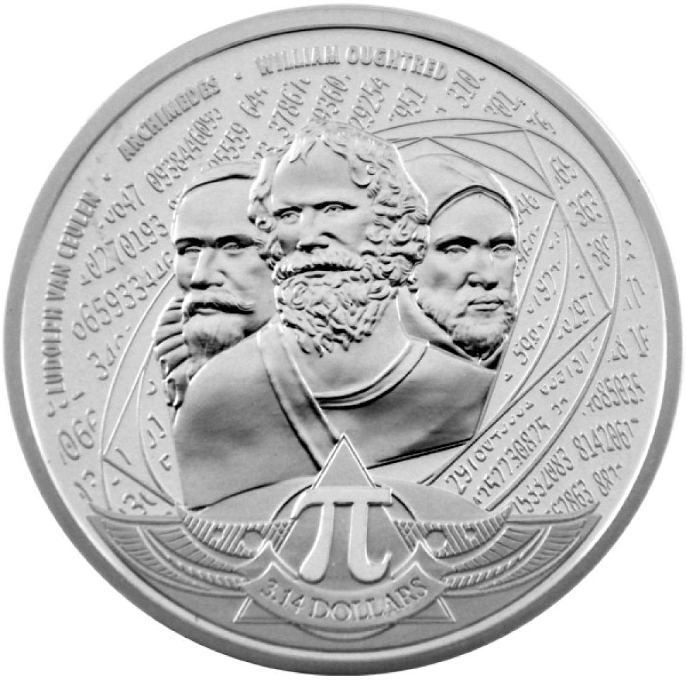 1 Oz Silber - Salomon Islands - Kreiszahl Pi - 3,14 Dollar 2020